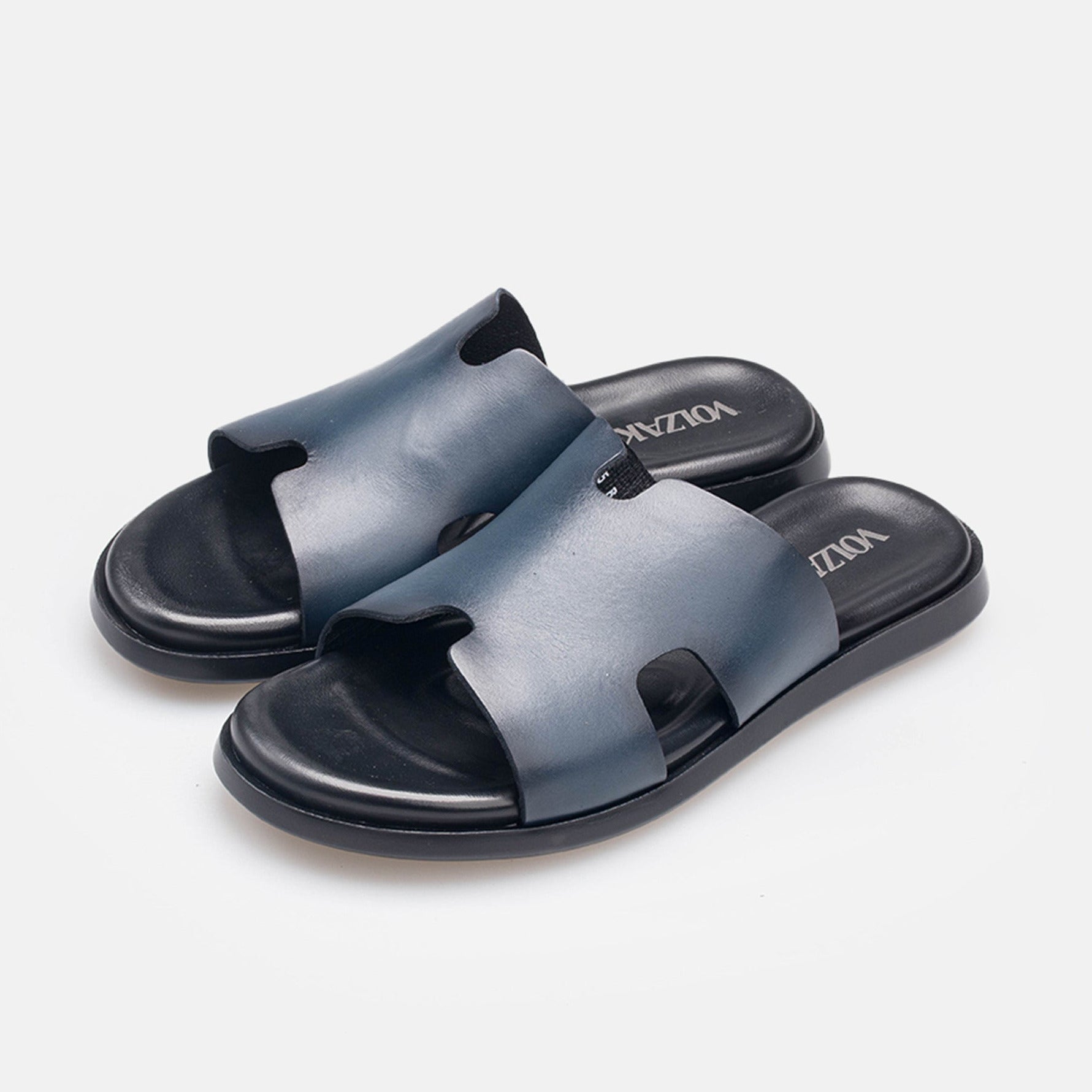 Volzak 5405 Leather Sandal Blue