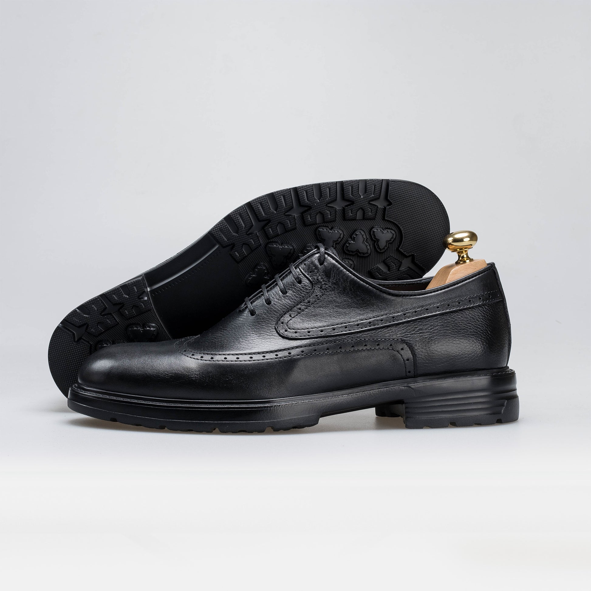 Volzak 314 Black Leather Shoe