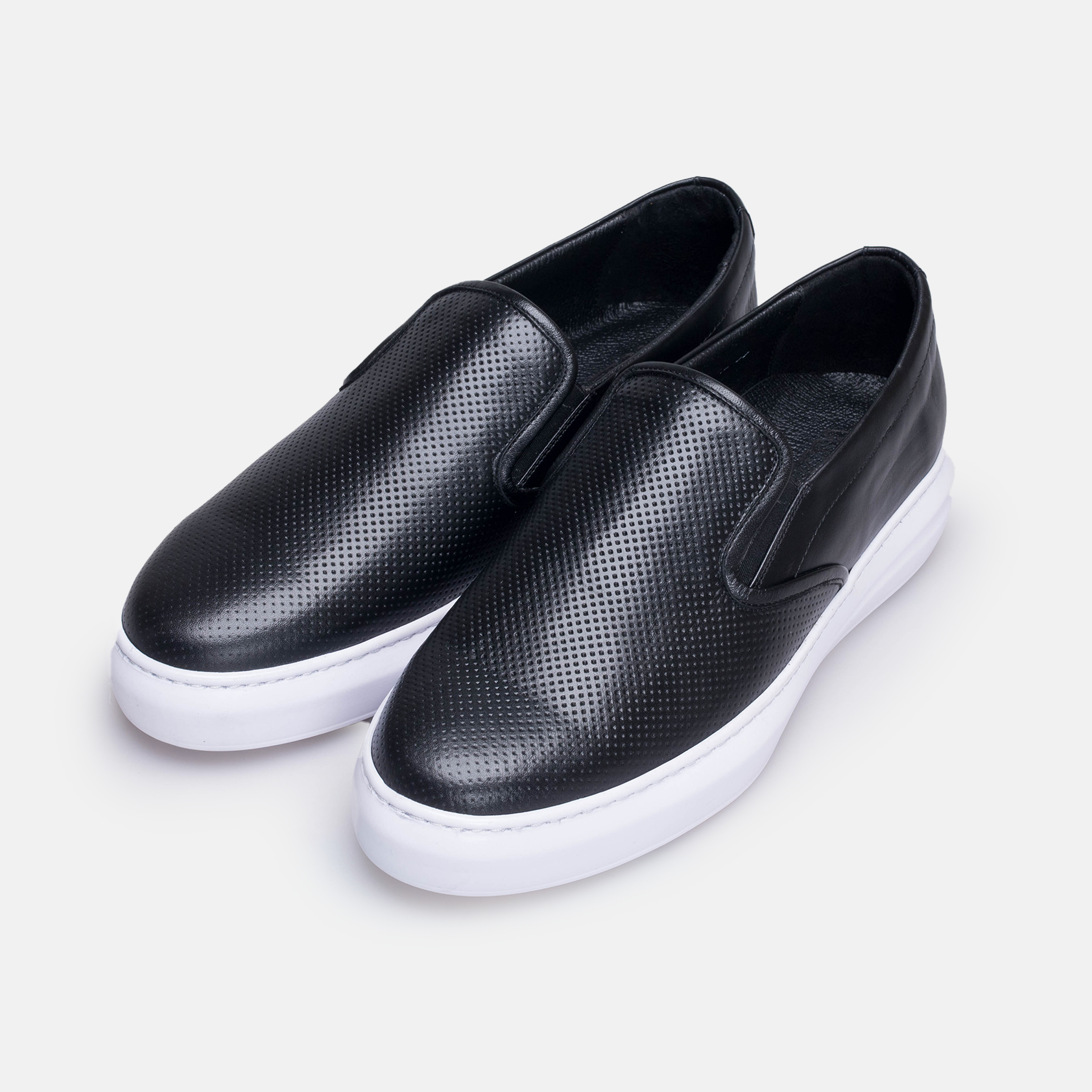 Volzak 5417 Black leather sneaker