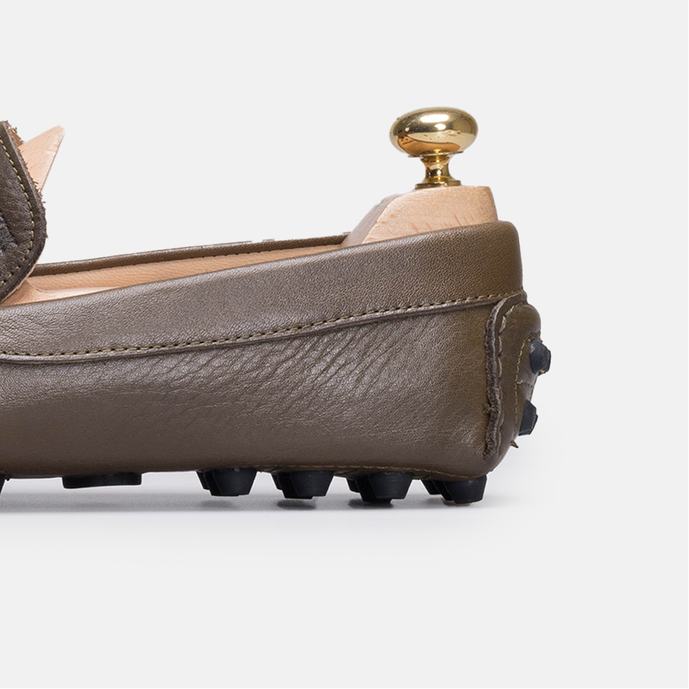 Volzak 2000 Green Leather Moccasin