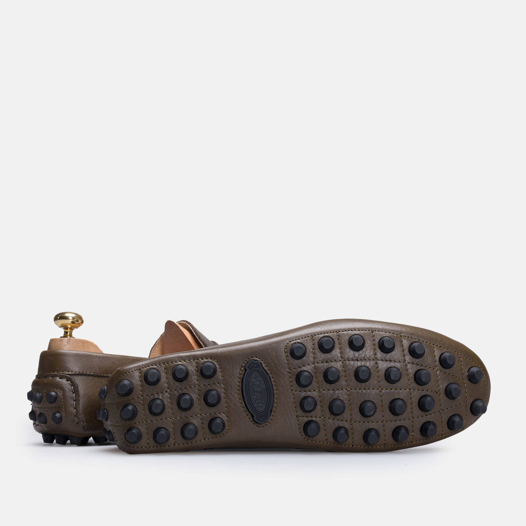 Volzak 2000 Green Leather Moccasin
