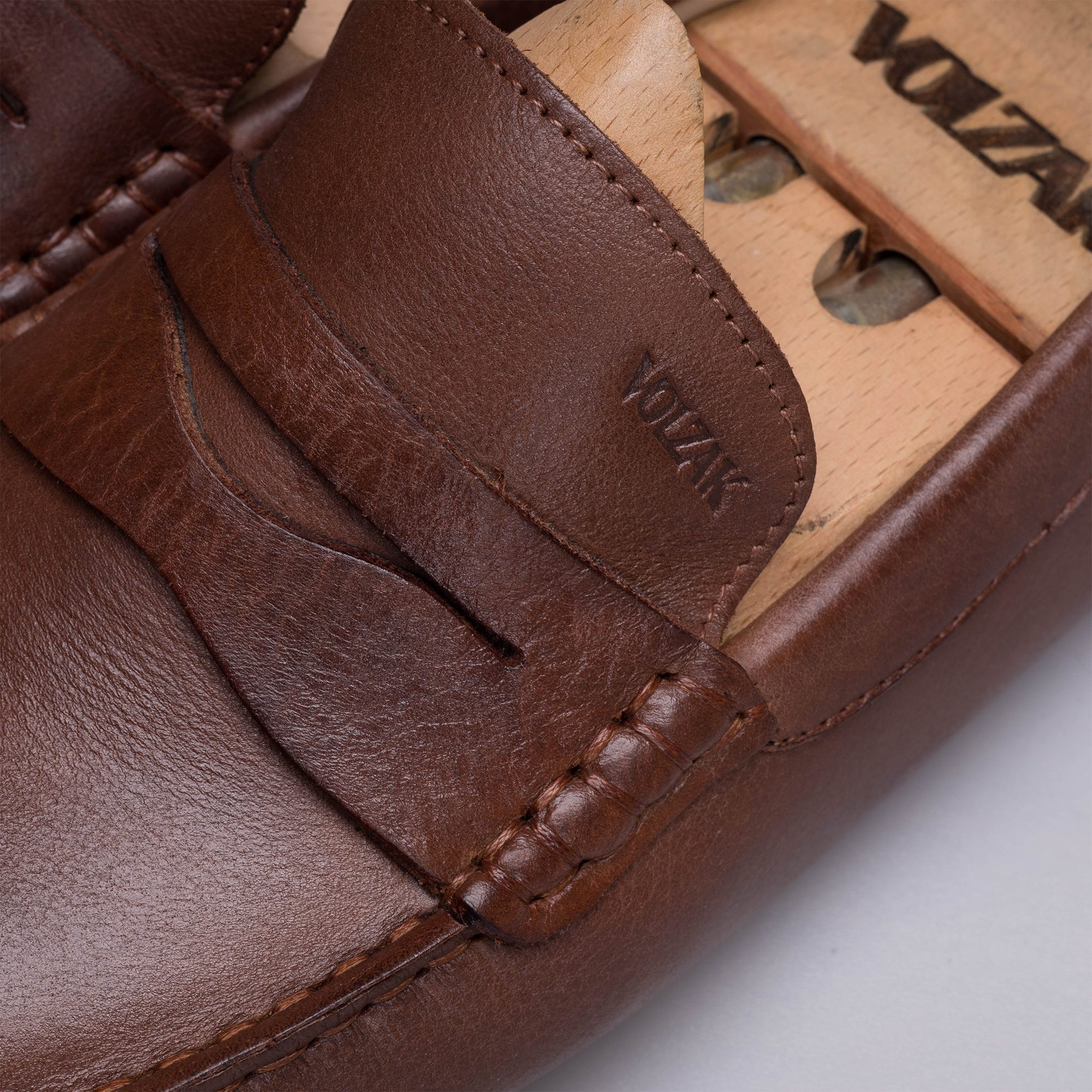 Volzak 2000 Camel Leather Moccasin