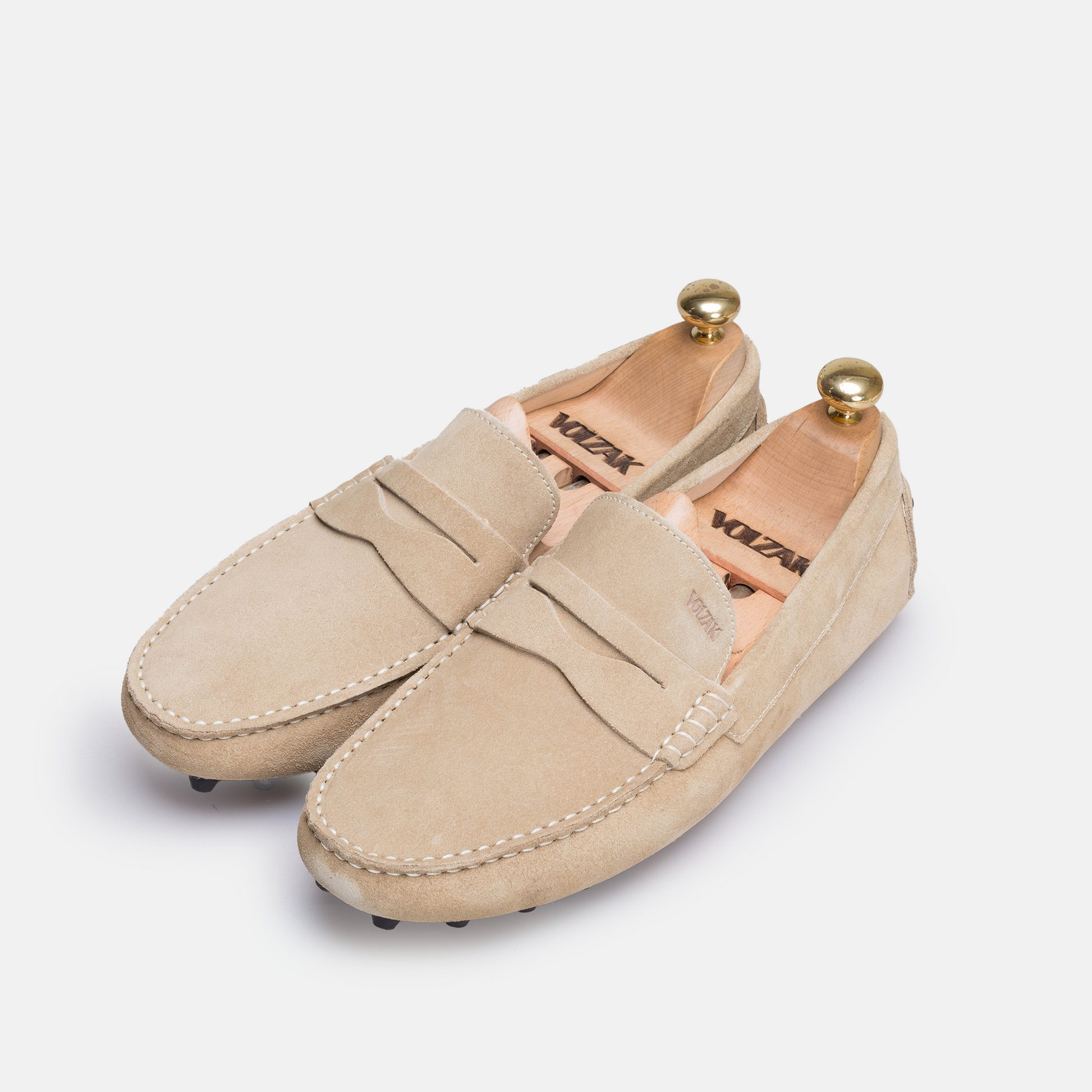 Volzak 2000 Mocassin en daim Beige