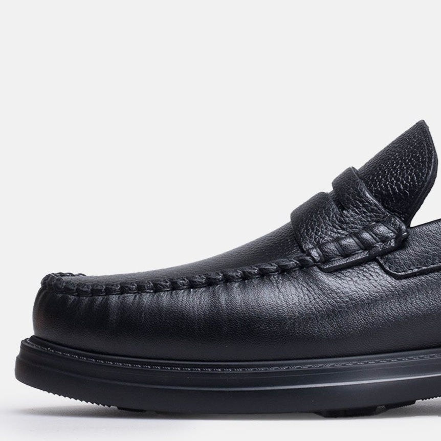 Volzak 010 Black Leather Shoe