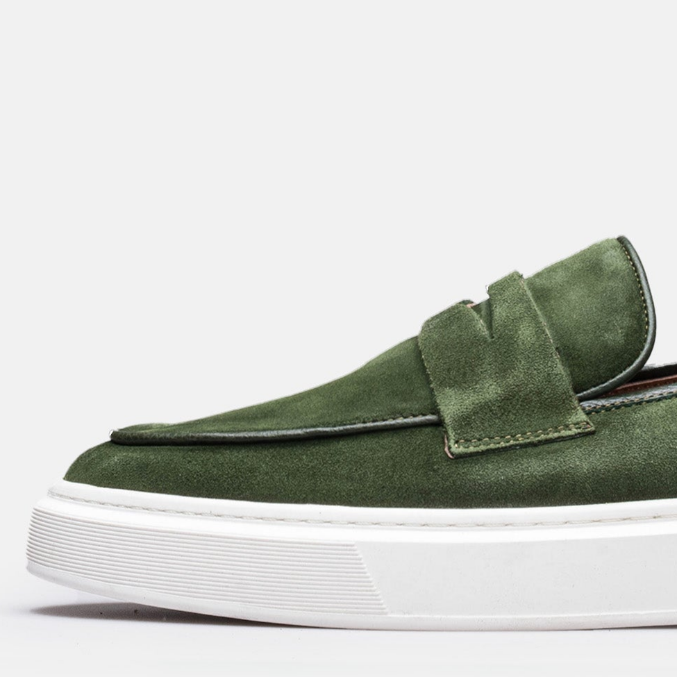 Volzak 2149 basket en daim Vert