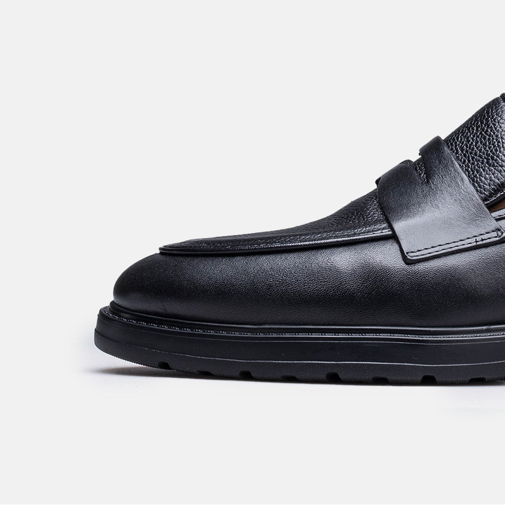 Volzak 2149 s leather shoe Black