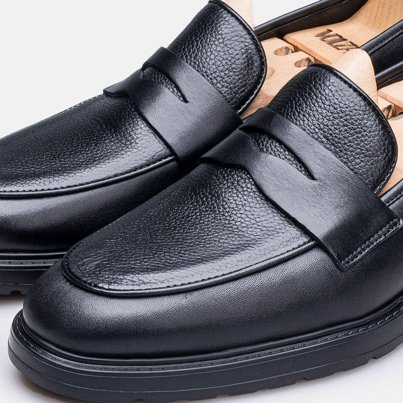 Volzak 2149 s leather shoe Black