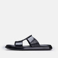 Volzak 5413 Black Leather Sandal
