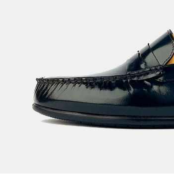 5092 Mocassin en cuir Démasquable Noir