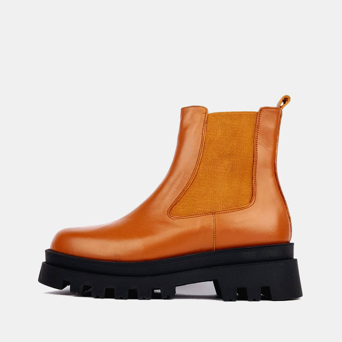 Volzak 2040 Bottine en cuir Camel