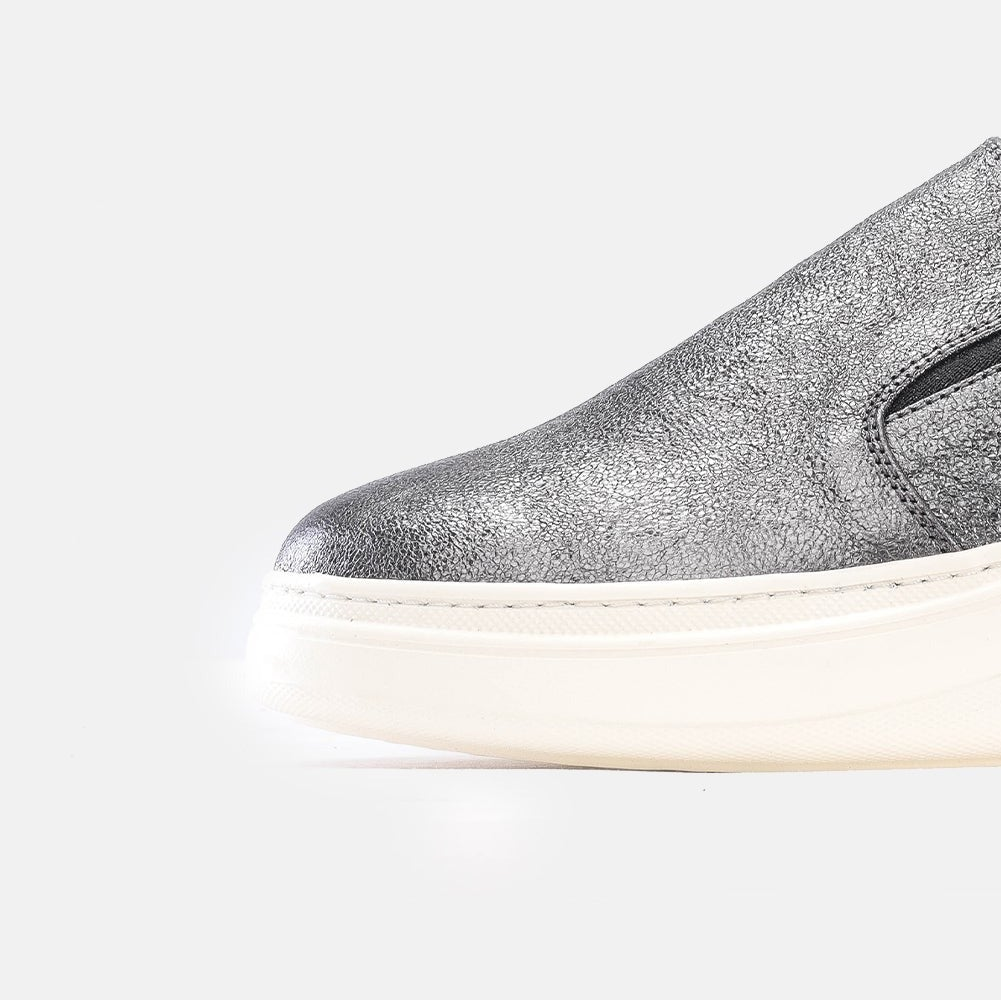 Volzak 02 s Mule en cuir Argenté