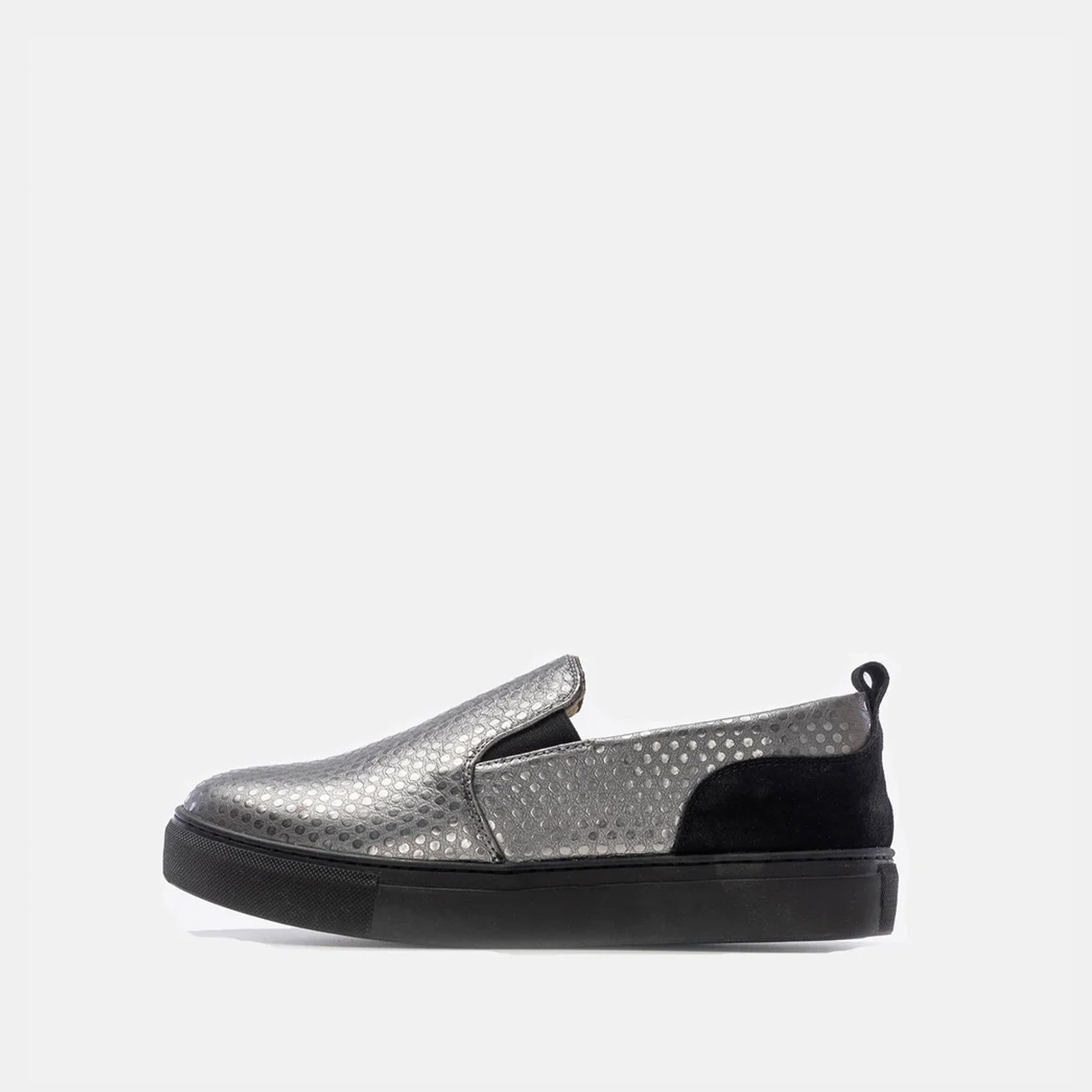 Volzak 072 S Basket en cuir Argenté