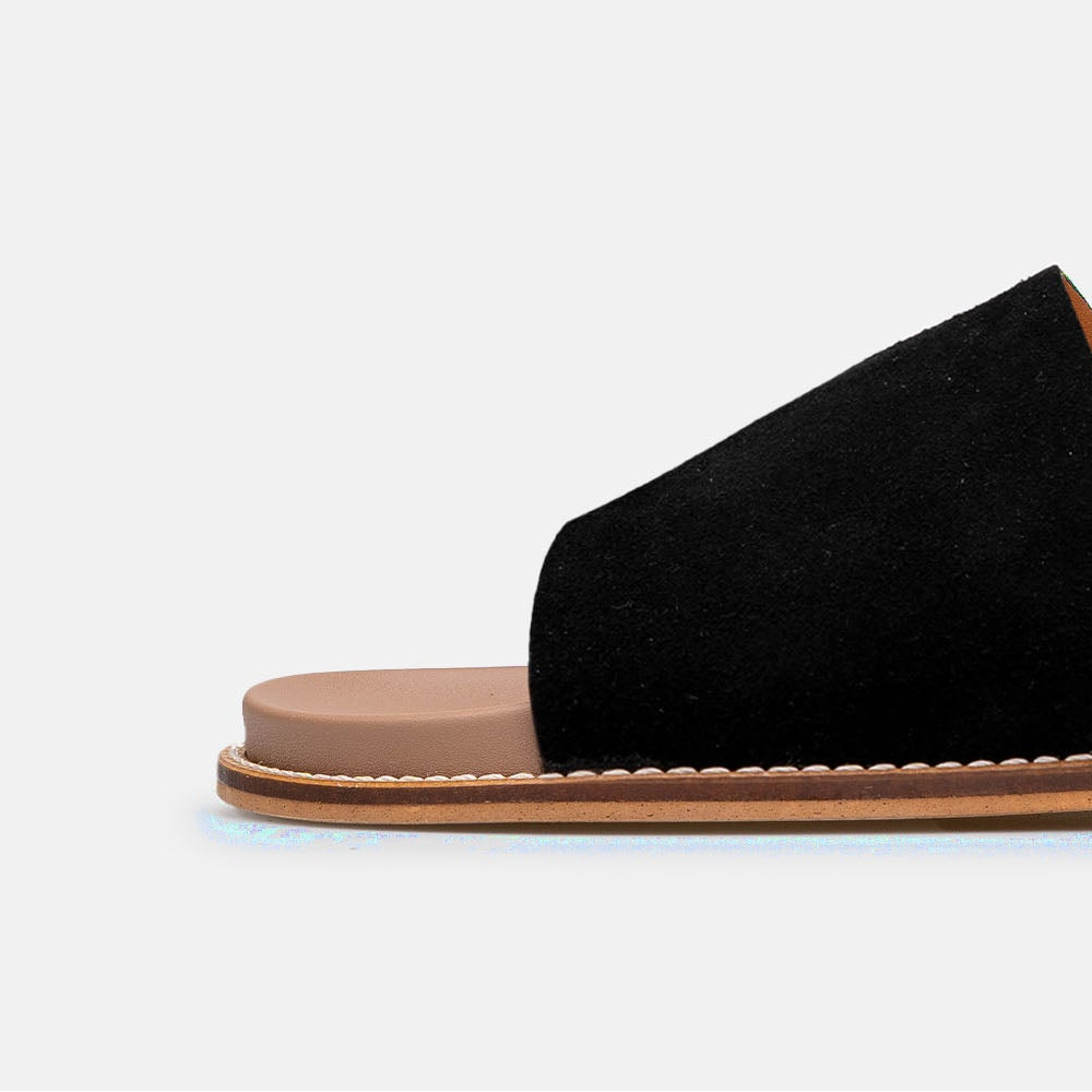 Volzak 521 Suede sandal Black
