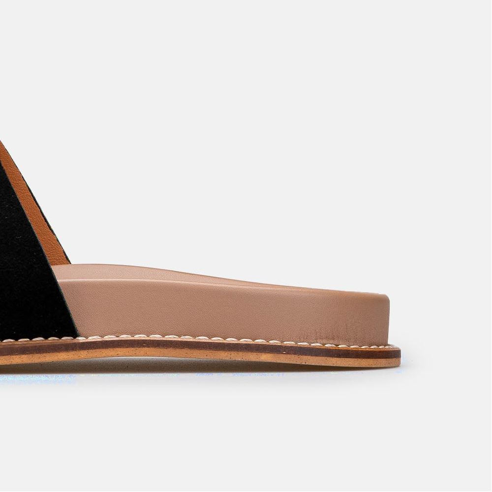 Volzak 521 Suede sandal Black