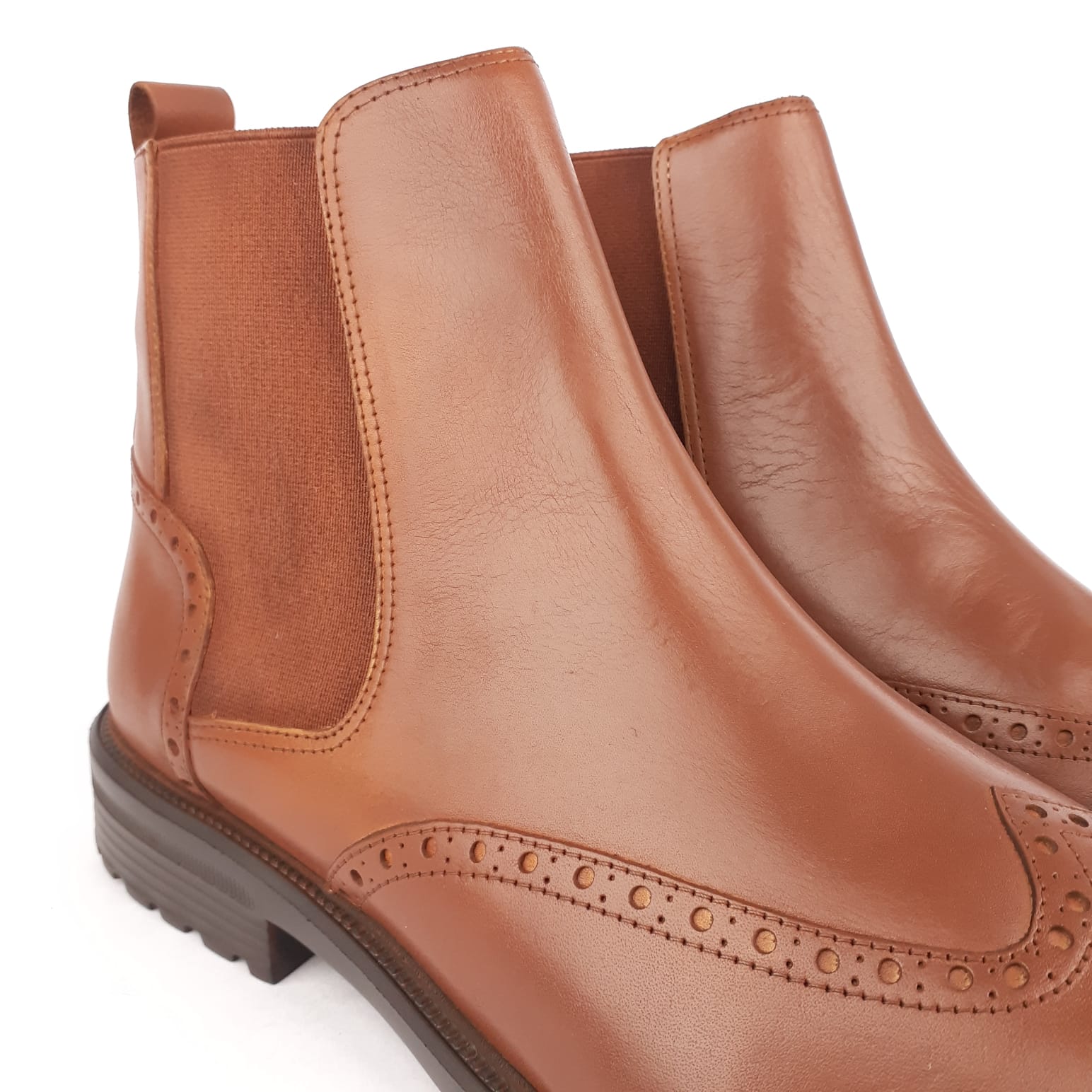 2021 Bottine en cuir Cajou