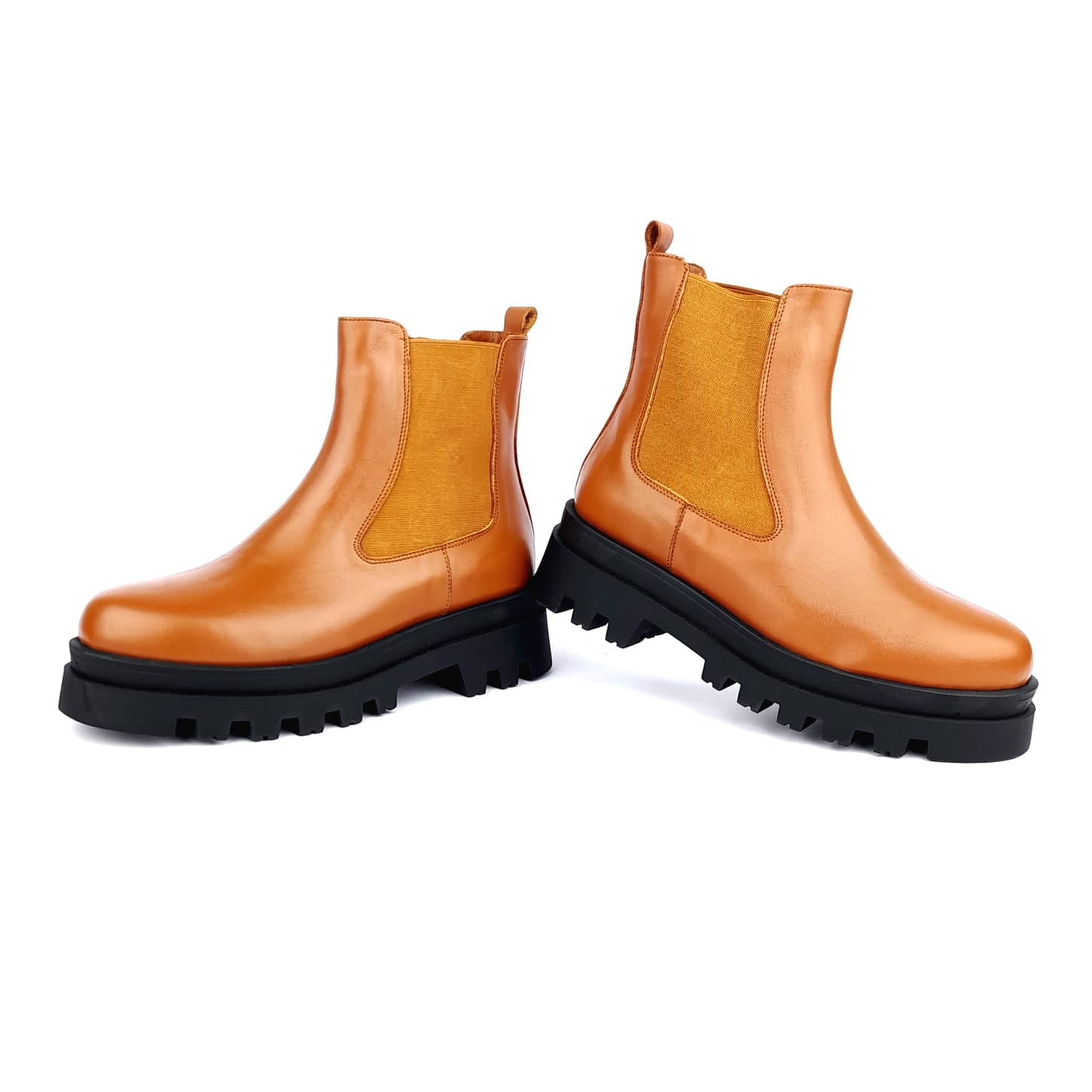 Volzak 2040 Bottine en cuir Camel