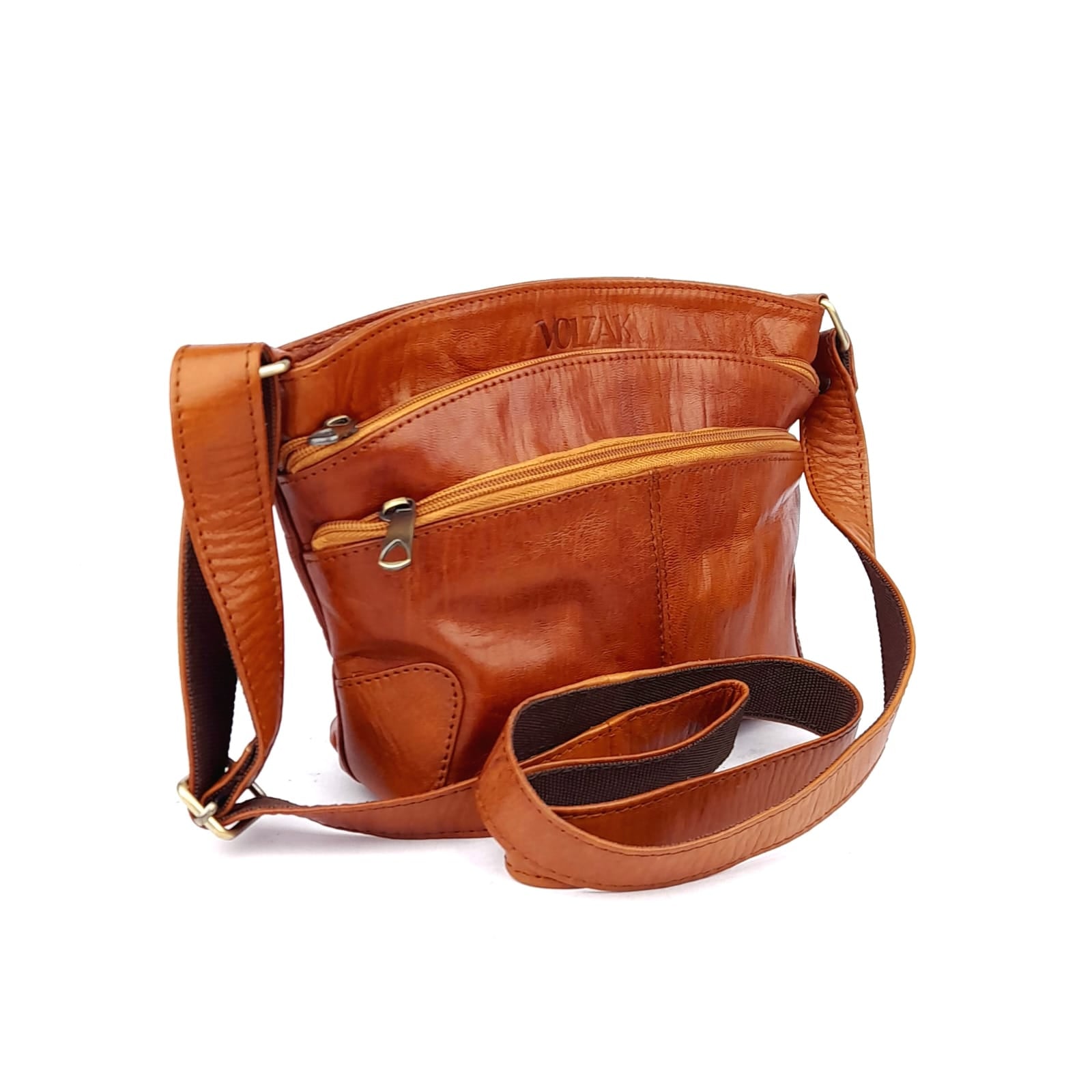 A63 Sac Femme En Cuir traditionnel Camel