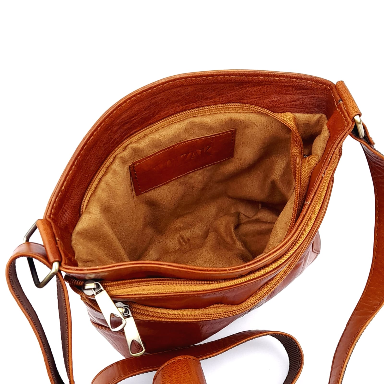 A63 Sac Femme En Cuir traditionnel Camel
