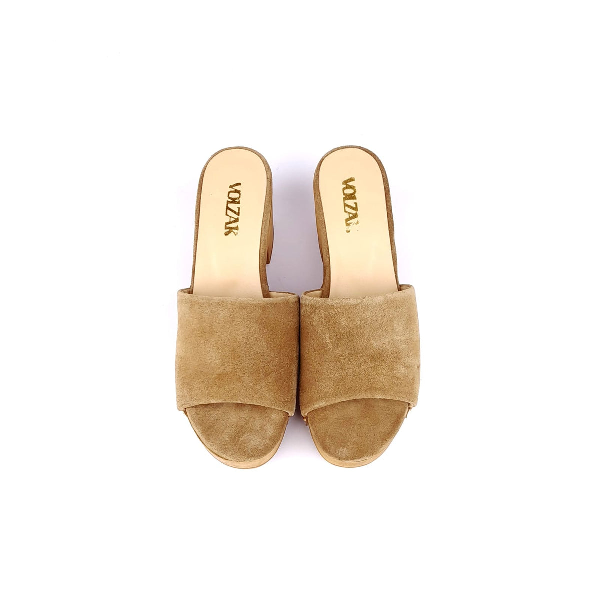 Volzak 50 Camel suede sandal
